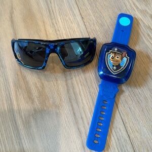 Boys paw patrol v tech chase watch and sunglasses set, EUC, watch works!
